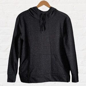 Champion Elite Black Gray Sweatshirt Hoodie size Small